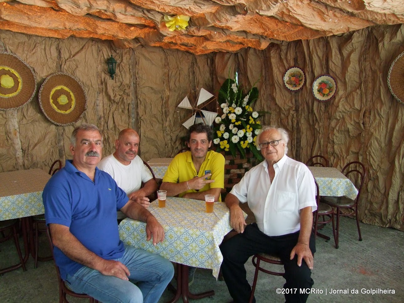 Sérgio Silva, dos Veteranos “Pretos e Brancos”, visitou a Golpilheira